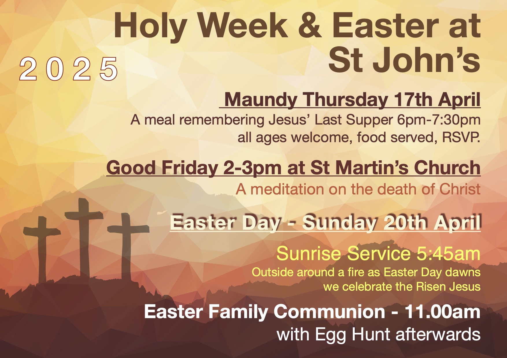 Easter poster St. Johns